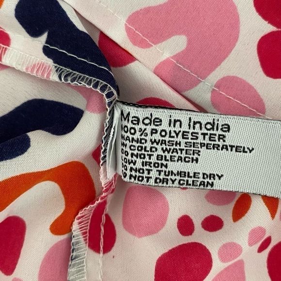 Buckhead Betties Sz M Sleeveless Multicolor Print Top - Picture 5 of 6